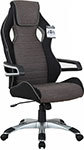 Кресло Brabix Techno GM-002, ткань, черное/серое, вставки белые, 531815