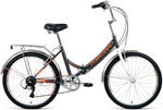 Велосипед Forward VALENCIA 24 2.0 (24 6 ск. рост 16) 2020-2021 темно-серый/бежевый RBKW1YF46005