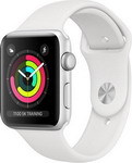 Часы Apple Watch Series 3 GPS 42 mm Silver Aluminium Case with White Sport Band (MTF22RU/A)