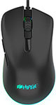Игровая мышь Hiper GMUS-4000COBRA чёрная (USB 6 кнопок 5000 dpi Sunplus A6651B RGB подсветка)