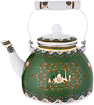 Чайник Agness эмалированный сура, 3 л, цвет зеленый, 934-325