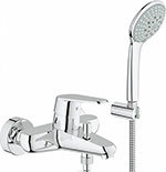 Смеситель для ванны с душевым гарнитуром Euphoria Grohe Eurodisc Cosmopolitan 33395002 хром
