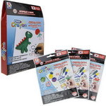 Набор тесто-мелков 1 Toy Clay Crayon Динозавр (3 цвета по 30 гр) в коробке 13,9x19x3 см Т19012