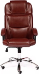 Офисное кресло Tetchair BERGAMO (хром) (кож/зам коричневый 2 TONE)