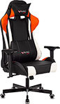 Кресло игровое Бюрократ Zombie VIKING TANK черный/оранжевый/белый иск. кожа