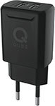 Сетевое з/у QUB QWC34BLK (2 USB 3.4A цвет черный)
