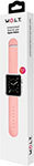 Силиконовый браслет W.O.L.T. для Apple Watch 38 мм, розовый Wolt
