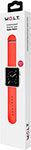 Силиконовый браслет W.O.L.T. для Apple Watch 38 мм, красный Wolt