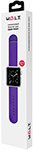 Силиконовый браслет W.O.L.T. для Apple Watch 38 мм, фиолетовый Wolt