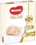 Подгузники Huggies Элит Софт 2 (4-6 кг) 82 шт NEW