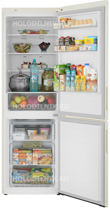 Двухкамерный холодильник LG GA-B 459 CESL Бежевый