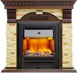 Каминокомплект Dimplex Dublin арочный сланец с очагом Brookline Black (темный дуб) 1164879157