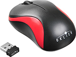 Беспроводная мышь Oklick 605SW черный/красный