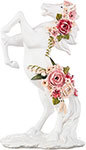 Статуэтка Lefard Лошадь 18*12*28 5 см коллекция Flower fantasy белый 146-1607