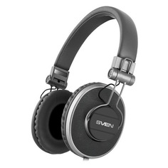 Гарнитура Sven AP-920M, для компьютера, мониторные, черный / серебристый [sv-017910]