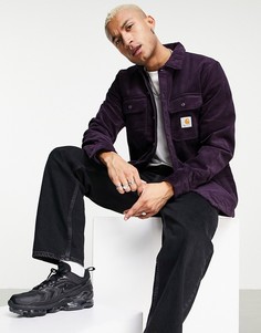 Фиолетовая вельветовая рубашка навыпуск Carhartt WIP Whitsome-Фиолетовый цвет