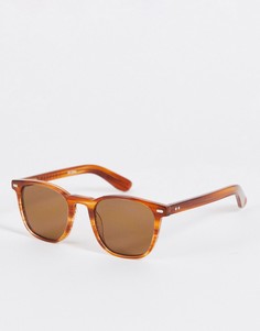 Квадратные солнцезащитные очки унисекс в оправе с черепаховым дизайном и с коричневыми линзами Spitfire Cut Twenty Four-Коричневый цвет