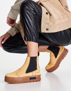 Светло-коричневые ботинки челси на резиновой подошве PUMA Mayze-Коричневый цвет