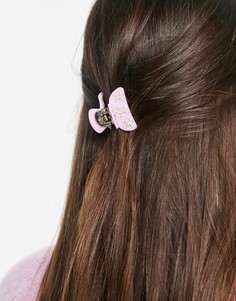 Сиреневая заколка-краб для волос с цветком Pieces-Фиолетовый цвет