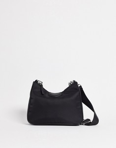 Черная нейлоновая сумка через плечо в стиле 90-х Forever New-Черный цвет