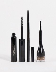 Набор косметики для бровей Revolution Ultra Brow Builder Kit-Brunette