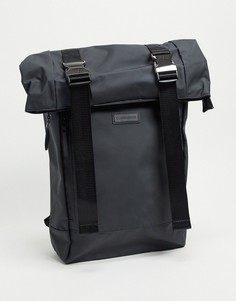 Рюкзак с откидным верхом и двумя пряжками Consigned-Черный цвет