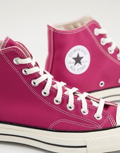 Высокие кроссовки цвета гибискуса Converse Chuck 70 Hi-Голубой