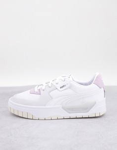 Кроссовки на толстой подошве белого и розового цветов Puma Cali Dream-Белый