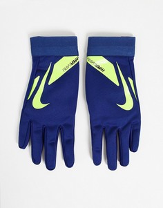 Перчатки темно-синего и лаймового цвета Nike Football HyperWarm Academy-Черный цвет