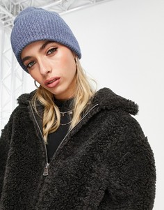 Синяя шапка-бини в рубчик Accessorize-Голубой