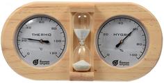 Термометр Банные штучки Банная станция с песочными часами (светло-коричневый)