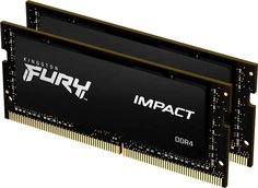 Оперативная память Kingston DDR4 SO-DIMM FURY Impact Kit of 2 KF432S20IB1K2/32 32Gb