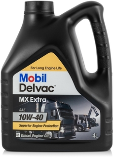 Моторное масло Mobil Delvac MX Extra, 10W-40, 4 л