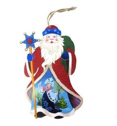 Подвеска Новогодняя сказка Дед Мороз 20 х 35.5 см