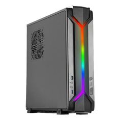 Корпус mini-ITX SilverStone RVZ03-ARGB SST-RVZ03B-ARGB черный, без БП, 2*USB 3.0, audio