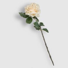 Цветок искусственный Dpi роза 53 см кремовый