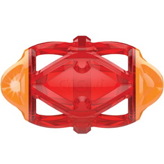 Игрушка для собак GIGWI Edge Flash Регби-мяч светящийся 15 см красный/оранжевый