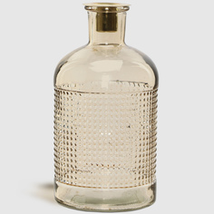 Подсвечник-бутылка Kaemingk обиход стеклянный 11х10х20 см