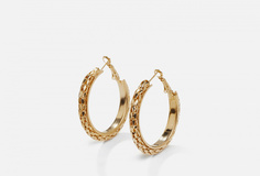 Серьги кольца с крупной сетчатой фактурой Nothing but Love