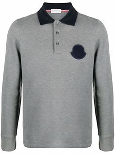 Moncler трикотажная рубашка поло с логотипом