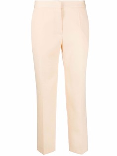 Jil Sander шерстяные брюки прямого кроя