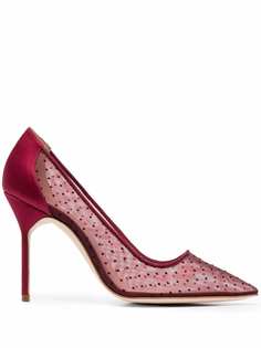 Manolo Blahnik сетчатые туфли-лодочки Bbla с заостренным носком