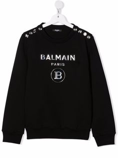 Balmain Kids толстовка с логотипом