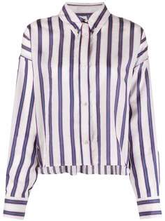 Isabel Marant Étoile полосатая рубашка асимметричного кроя