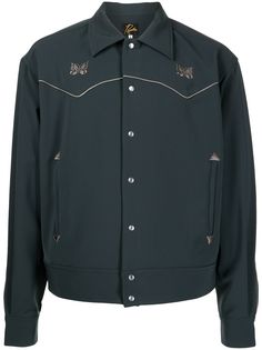 Needles куртка-рубашка с вышитым логотипом