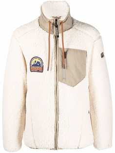 Napapijri куртка на молнии с нашивкой