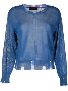 Ys джемпер с эффектом потертости Y's