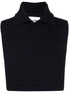 Jil Sander жилет с косым воротником