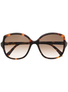 Celine Eyewear солнцезащитные очки черепаховой расцветки