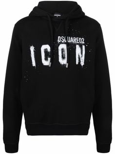 Dsquared2 худи Icon с эффектом разбрызганной краски